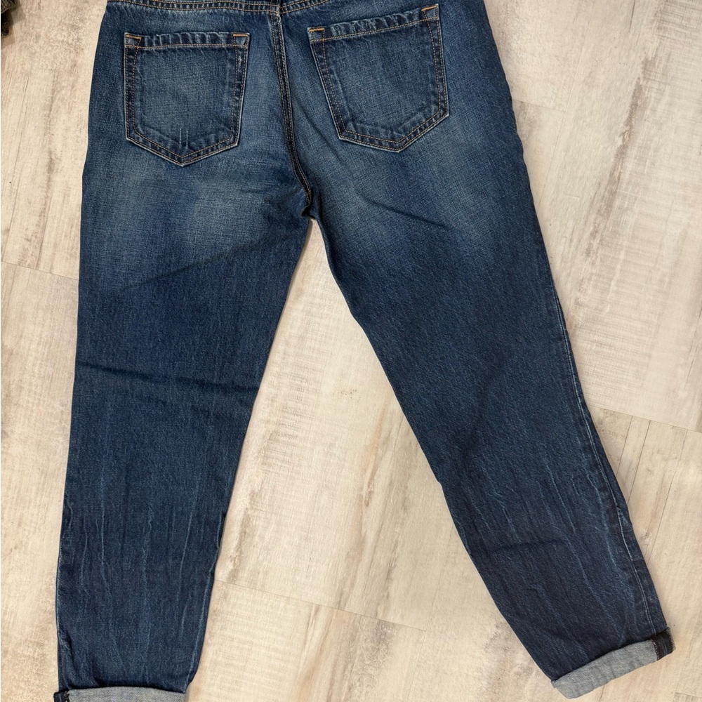 Loft Cropped Blue Denim Jeans - Picture 3 of 3